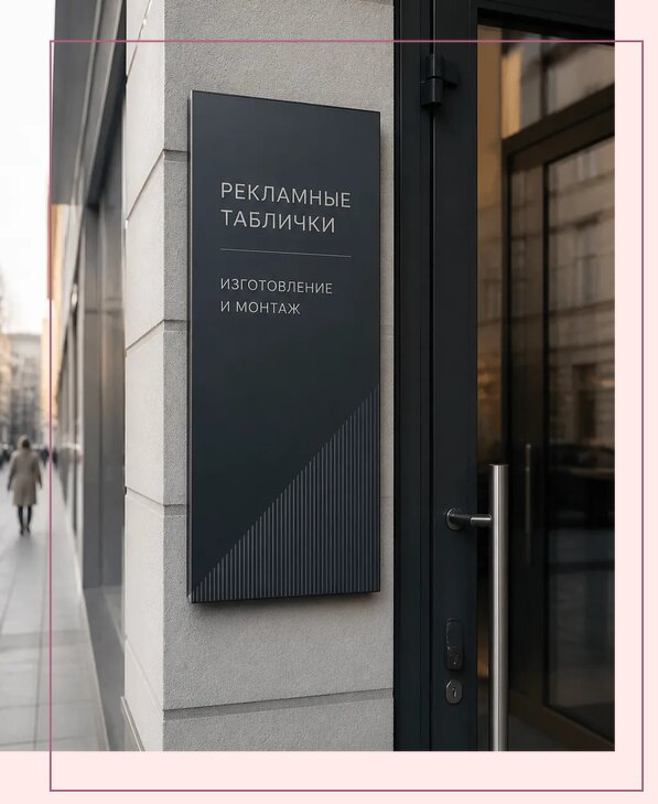 Рекламные таблички в Пскове по цене от 4568 р. | Аванза-Пск