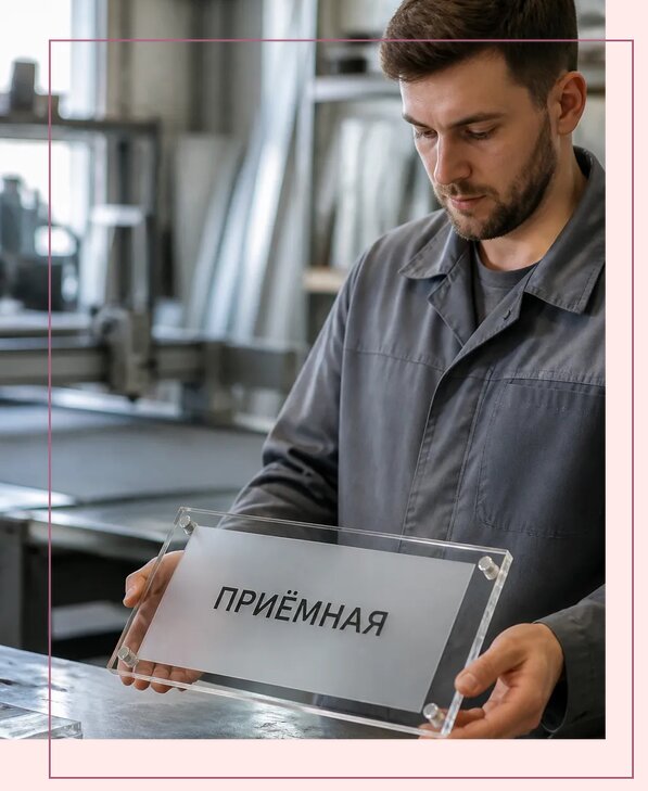 Таблички из оргстекла на заказ в Пскове от 3959 р. | Аванза-Пск