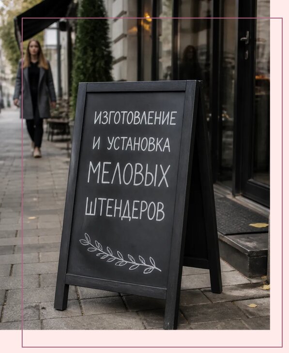 Меловые штендеры в Пскове по цене от 6598 р. | Аванза-Пск